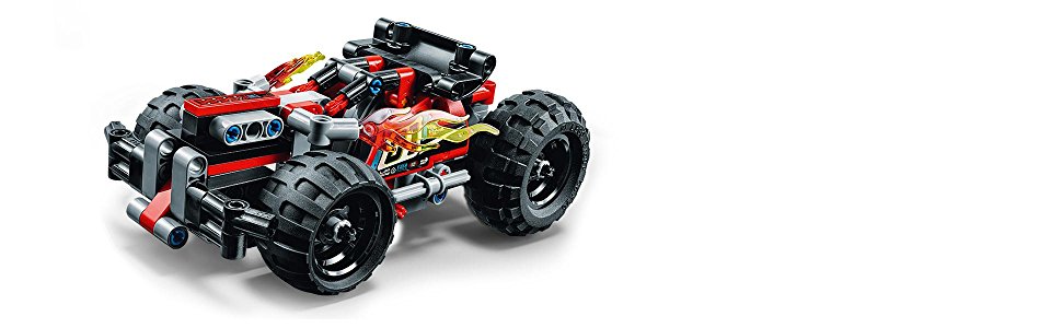 lego technic pull back crash