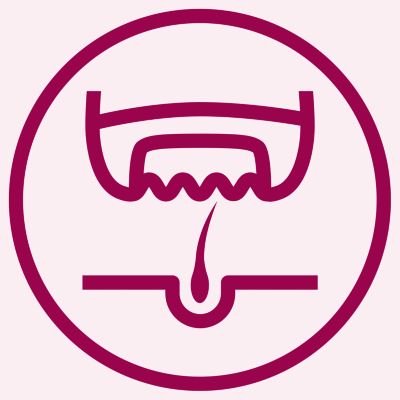 Efficient epilation system pulls out the hairs from the root