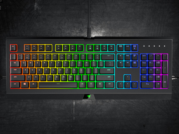 Razer Cynosa Membrane Gaming Keyboard (Keyboard with Soft Spring Keys, Fully Programmable, 10-Key Rollover, RGB Chroma Lighting) UK Layout