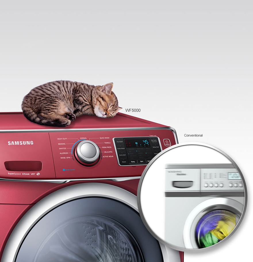 Peaceful washing anytime, anywhere