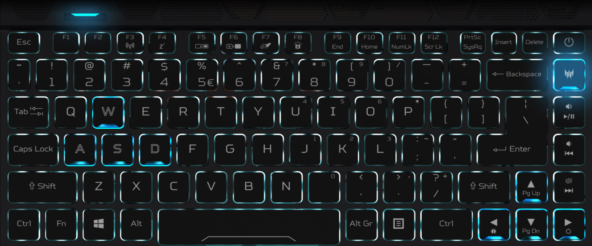 predator triton 500 keyboard