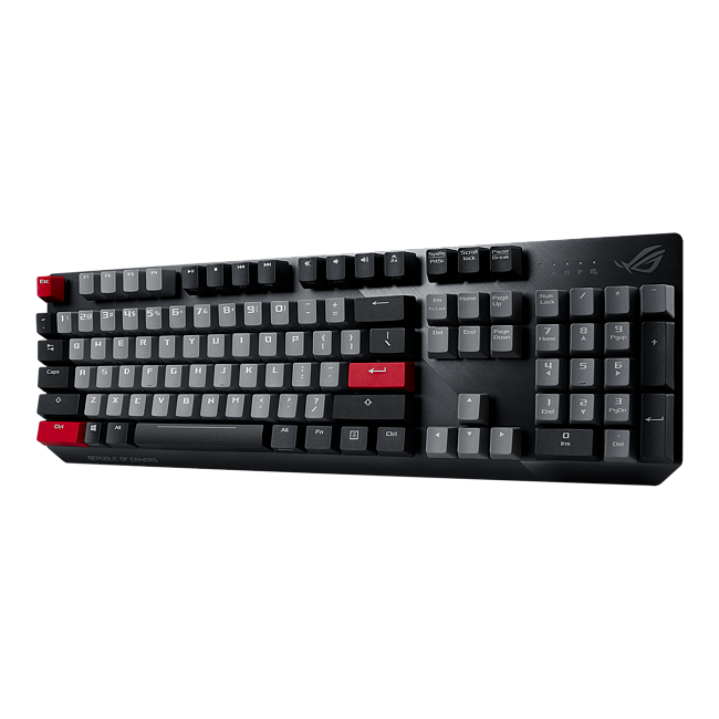 Asus Rog Strix Scope Pbt Wired Mechanical Gaming Keyboard With Cherry Mx Red Switches Uk Qwerty 90mp01g0 B0ea00 Ccl Computers