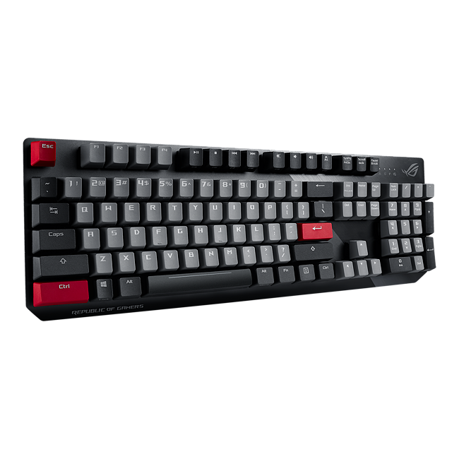 Asus Rog Strix Scope Pbt Wired Mechanical Gaming Keyboard With Cherry Mx Red Switches Uk Qwerty 90mp01g0 B0ea00 Ccl Computers