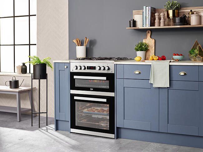 beko grey cooker