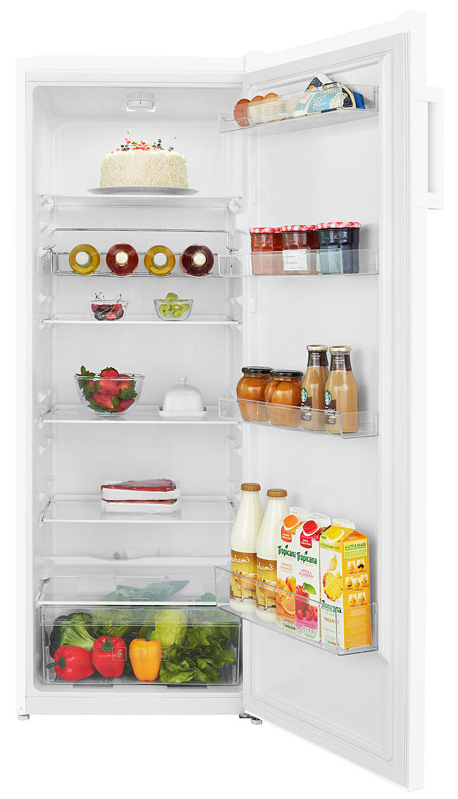 beko tall white fridge