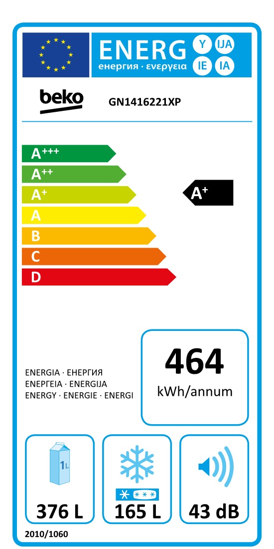 BEKO GN1416221XP Side by side hűtőszekrény | Euronics Műszaki Webáruház