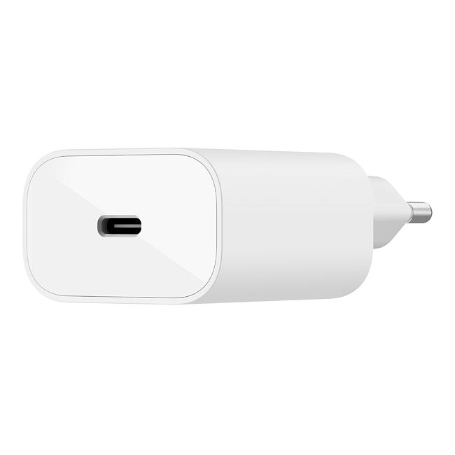 Chargeur Rapide Secteur Belkin USB-C 25W - Blanc