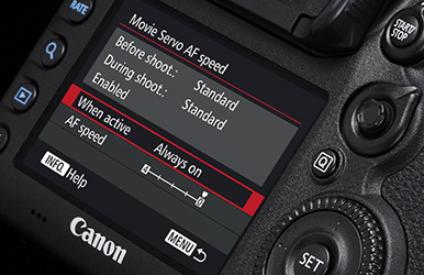 Høj ydeevne med fokus på film og Live View