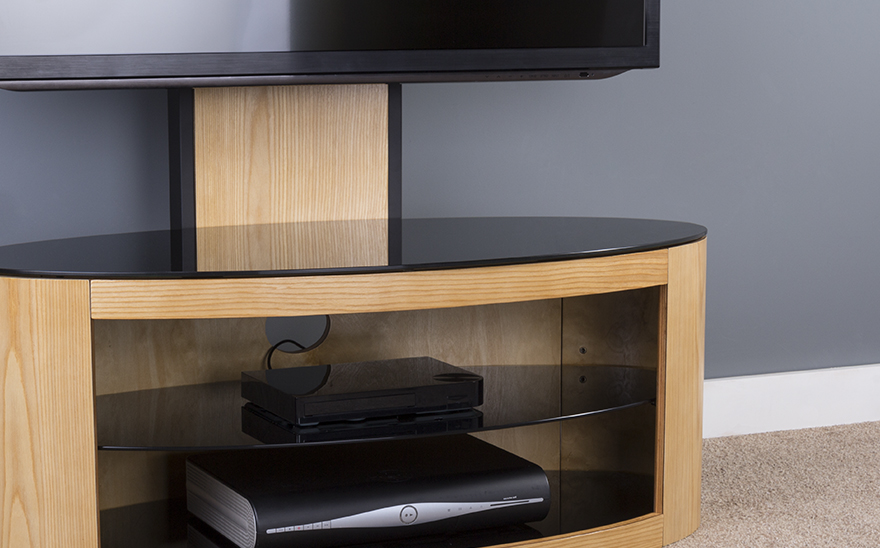 Avf Buckingham Walnut Tv Stand With Mount For Up To 55 Inch