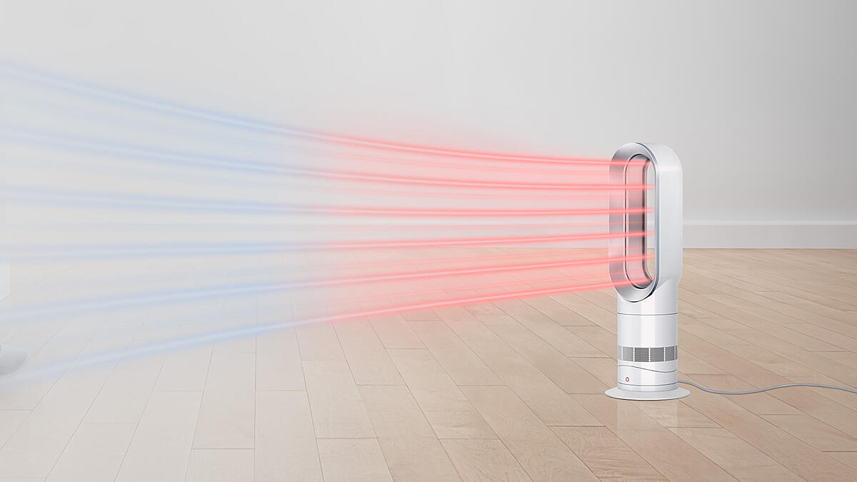 Dyson Hot+Cool™ Jet Focus amplifica il flusso d'aria. Per riscaldarsi o rinfrescarsi rapidamente.¹