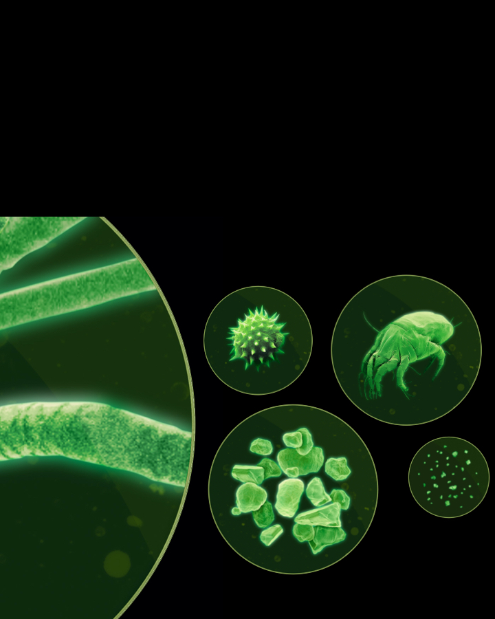 Cattura le particelle microscopiche