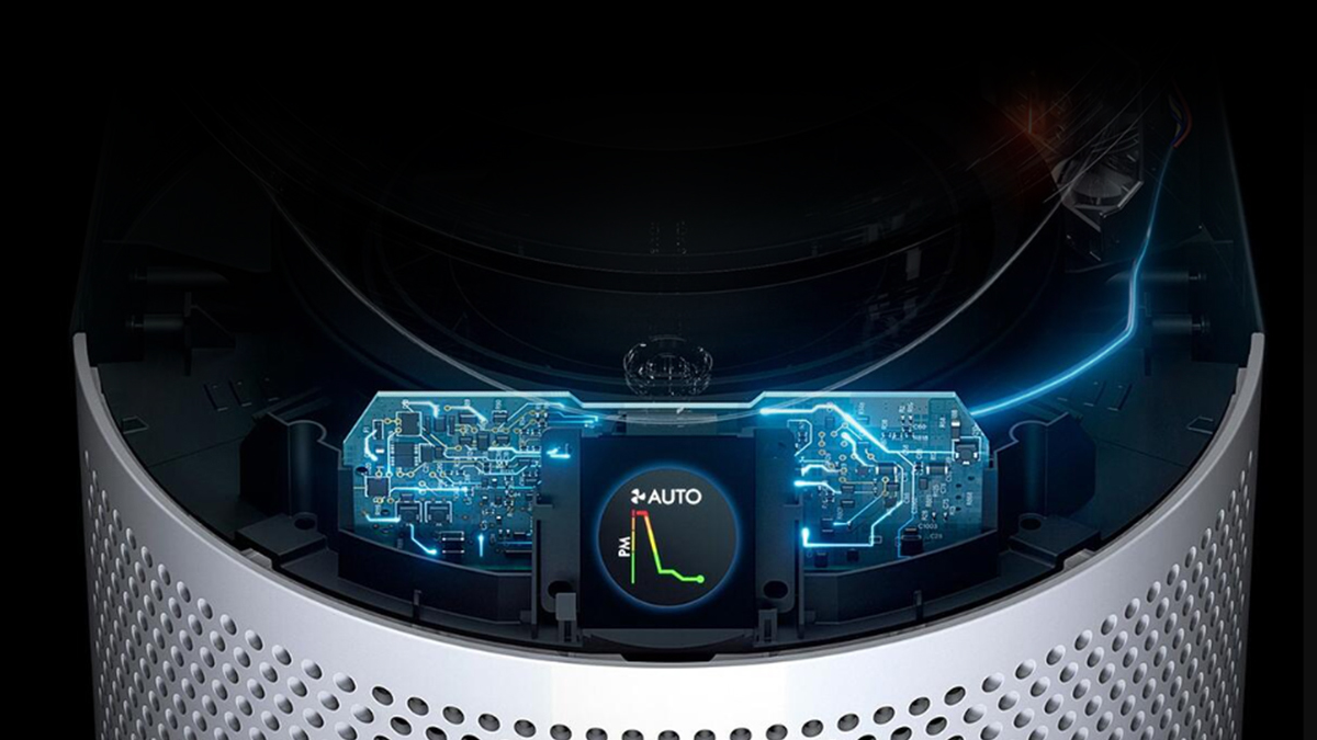 Rileva e reagisce all'inquinamento dell'aria, automaticamente