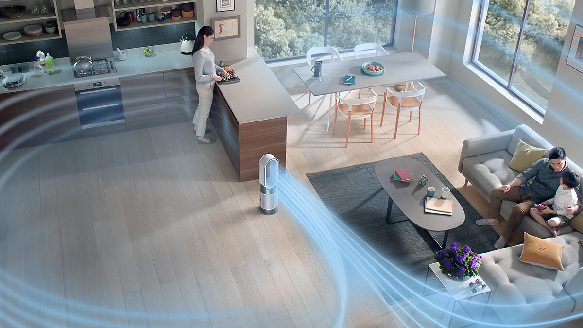 Purifica l'intera stanza