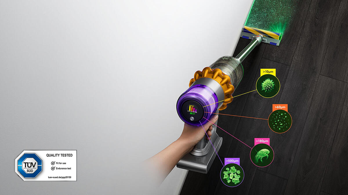 Ein Lichtstrahl macht mikroskopisch kleine Staubpartikel sichtbar<sup>1</sup>