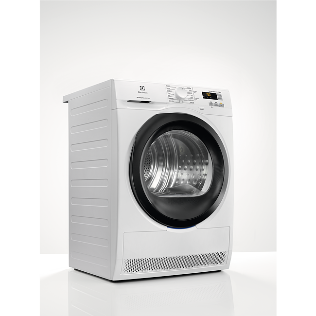 Electrolux Ew7h5833lb Secadora bomba calor clase a+++ 8kg de carga frontal blanca puerta grafito con borde libre instalación 8 inicio diferido motor inverter pantalla