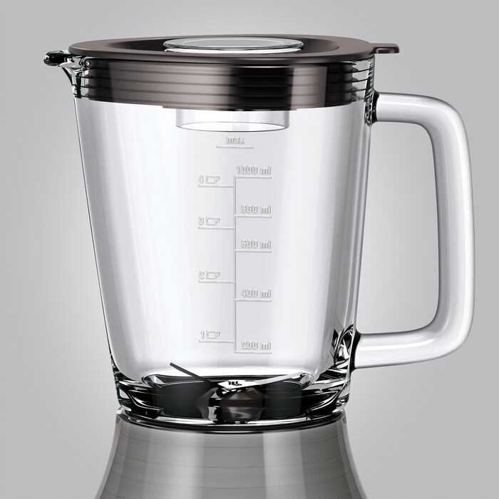 Compact jug with usability of 1 liter