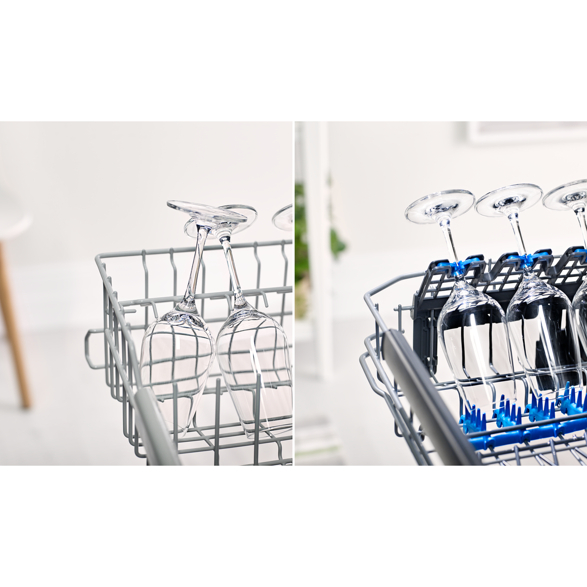 Skinnende rene vinglas, ingen opvask i hånden