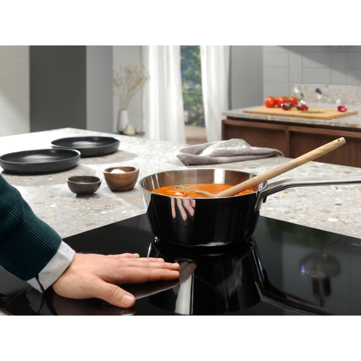 La chauffe rapide par induction est encore plus rapide avec Powerboost