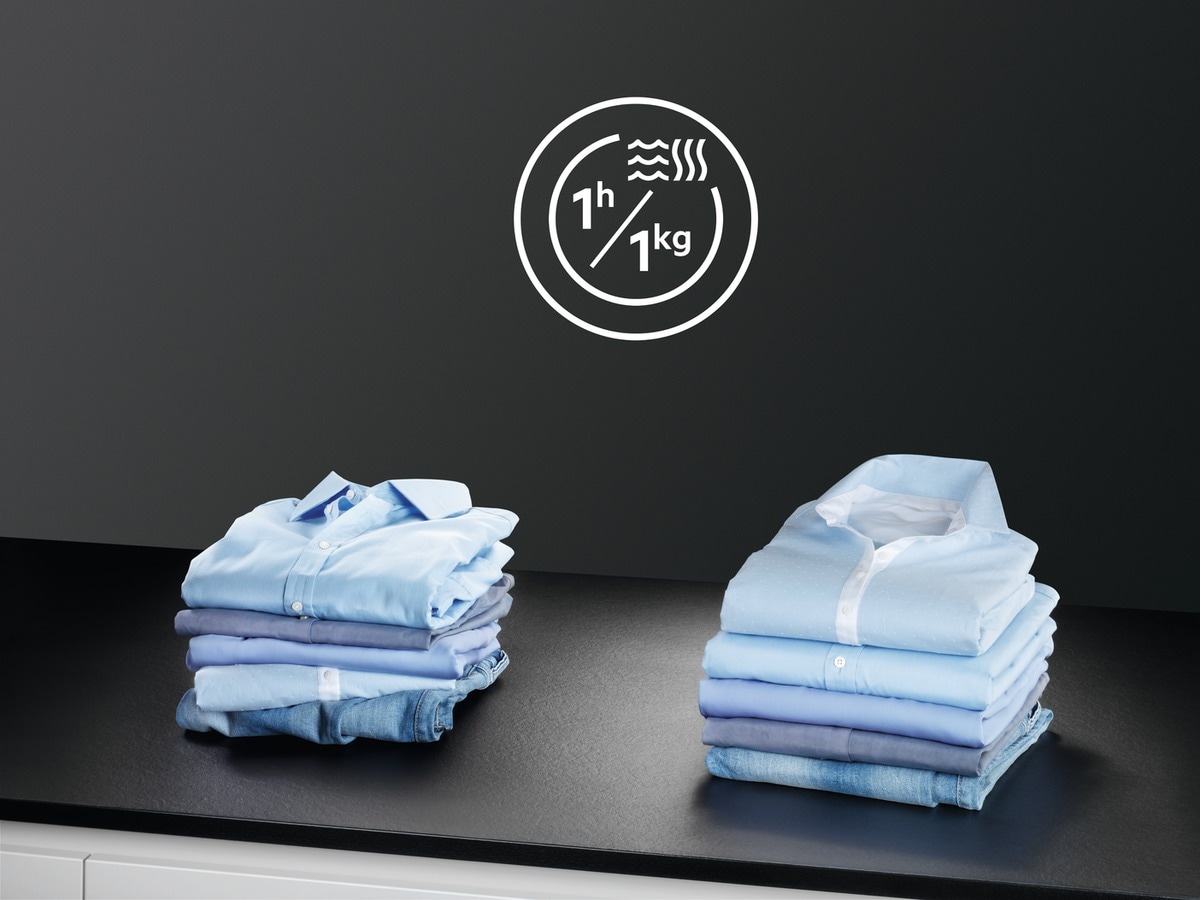Programa NonStop 60 min, lava y seca 1 kg de ropa en 1 hora