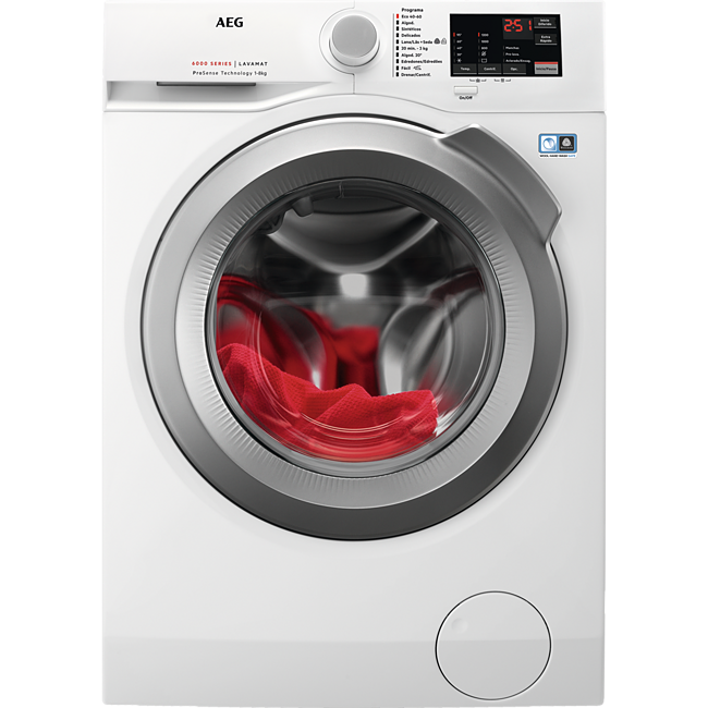 Lavadora Carga Frontal - AEG 914913435 Independiente Carga frontal 8kg 1200RPM A+++ Color blanco lavadora