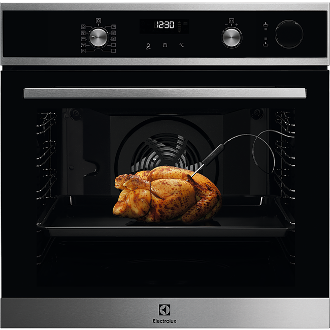 Horno Electrolux de vapor SteamCrisp de 72 l con limpieza AquaClean EOC6H71X