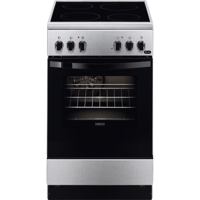 ZANUSSI Cocina - Zanussi ZCV 550 G1 XA, 4 Zonas, Vitrocerámica, Horno y grill eléctrico