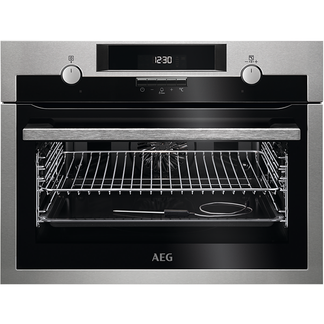 Horno - AEG KEE542020M 43 L 3000 W A+ Negro, Acero inoxidable