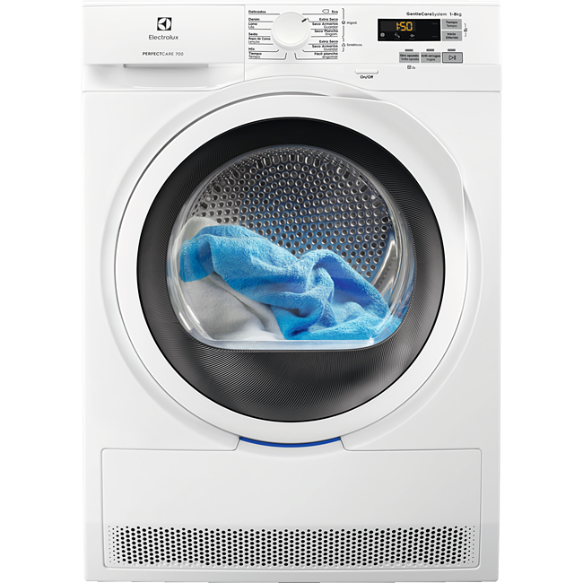 Secadora Bomba de calor - Electrolux EW7H5825IB Independiente Carga frontal Blanco 8 kg A++