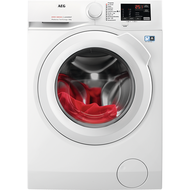 Lavadora Carga Frontal - AEG L6FBI841 Independiente Carga frontal 8kg 1400RPM A+++ Color blanco lavadora
