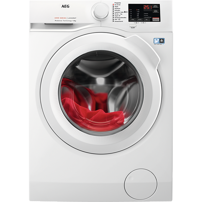 Lavadora Carga Frontal - AEG L6FBI821 Independiente Carga frontal 8kg 1200RPM A+++ Color blanco lavadora