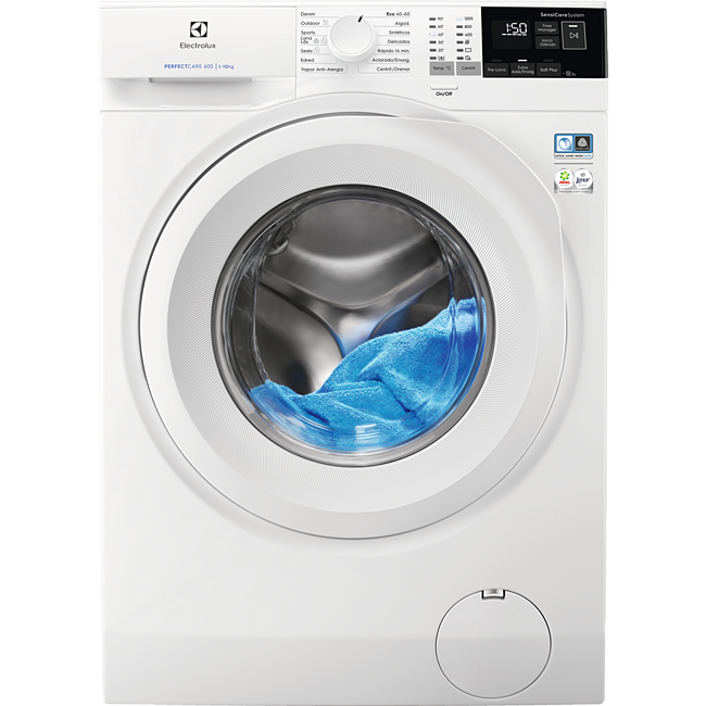 Lavadora Carga Frontal - Electrolux EW6F4122FB lavadora Independiente Carga frontal 10 kg 1200 RPM C Blanco