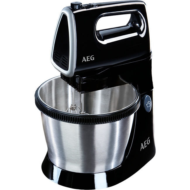 Amasadora - AEG SM3300 Batidora de mano Negro, Plata 350 W