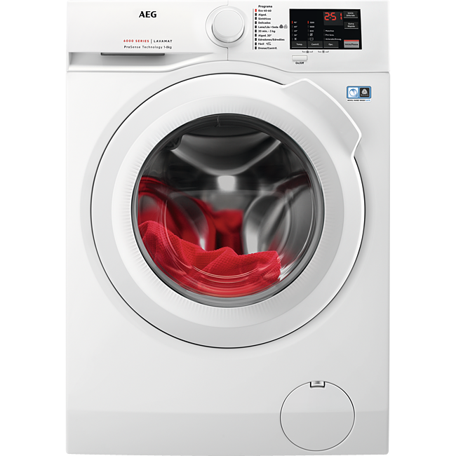 Lavadora Carga Frontal - AEG L6FBI821U lavadora Independiente Carga frontal 8 kg 1200 RPM E Blanco