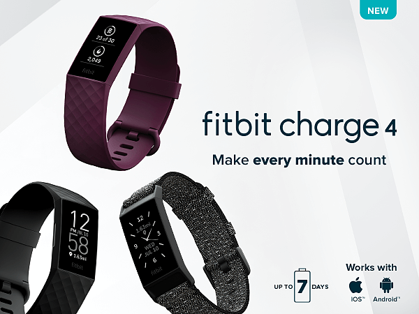 Fitbit Charge 4 (Black) | JB Hi-Fi