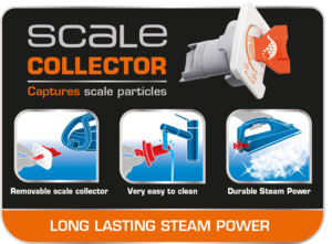 Removable scale collector for durable steam power