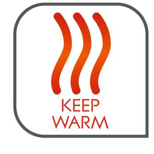  Keep warm automatically at end of cooking.