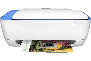HP Deskjet Ink Advantage 3635 All-in-One Printer, Center, Front, with output