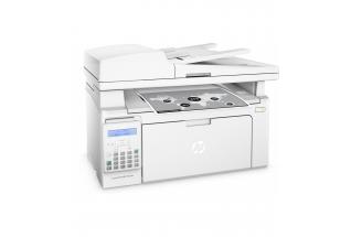 HP LaserJet Pro MFP M130fn, Right facing, with output