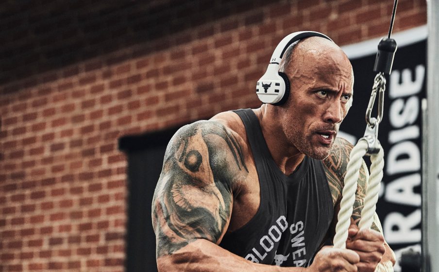 UA Sport Wireless Train Project Rock Engineered by JBL White