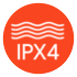 IPX4 splashproof protection