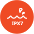 Make a splash with IPX7 waterproof design