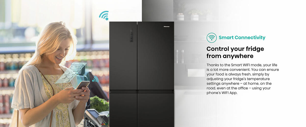 Hisense 637 l Side by Side Fridge Freezer Makro