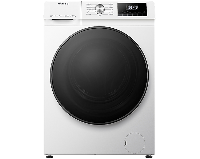 hisense qa series wdqa9014evjm 9 kg washer dryer white