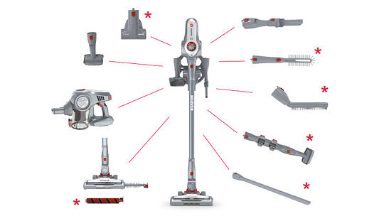 HOOVER HF722HCG Home&Car Pas Cher Aspirateur balai HOOVER HF722HCG Home&Car Pas Cher Aspirateur balai
