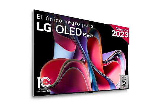 TV OLED 195 cm (77") LG OLED77G36LA evo 4K, Dolby Vision/Dolby ATMOS, Smart TV webOS23, para colgar en pared con soporte incluido