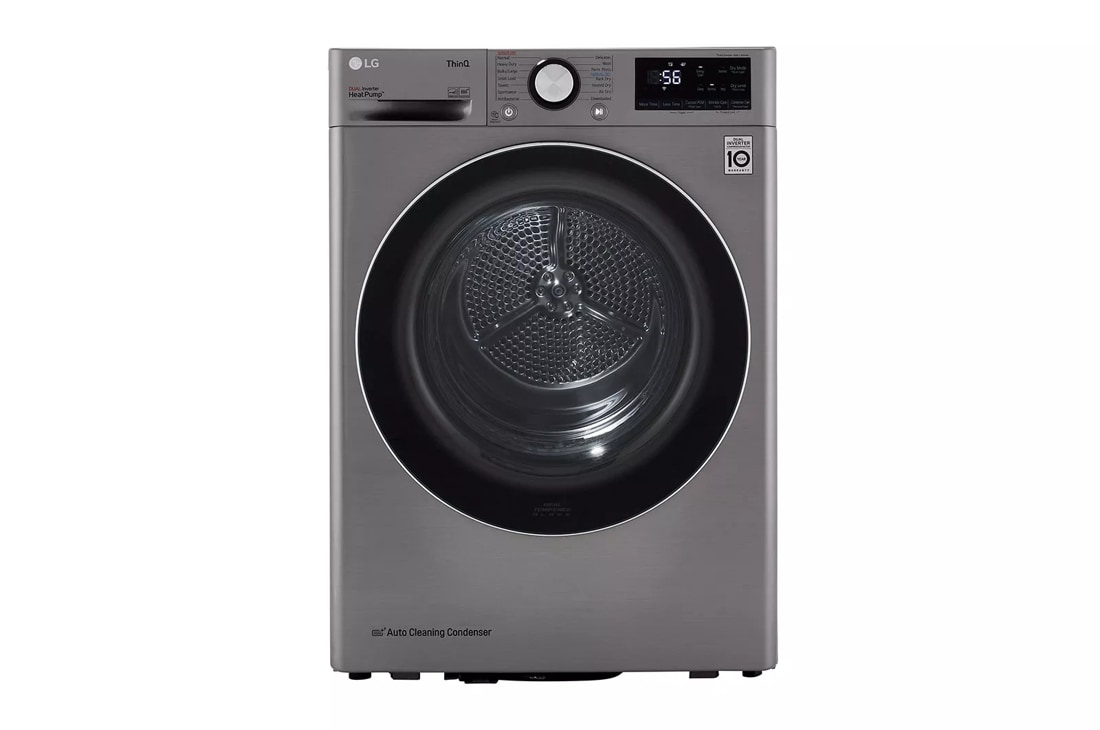 LG 4.2 cu.ft. Smart wi-fi Enabled Compact Front Load Dryer with Dual Inverter HeatPump Technology