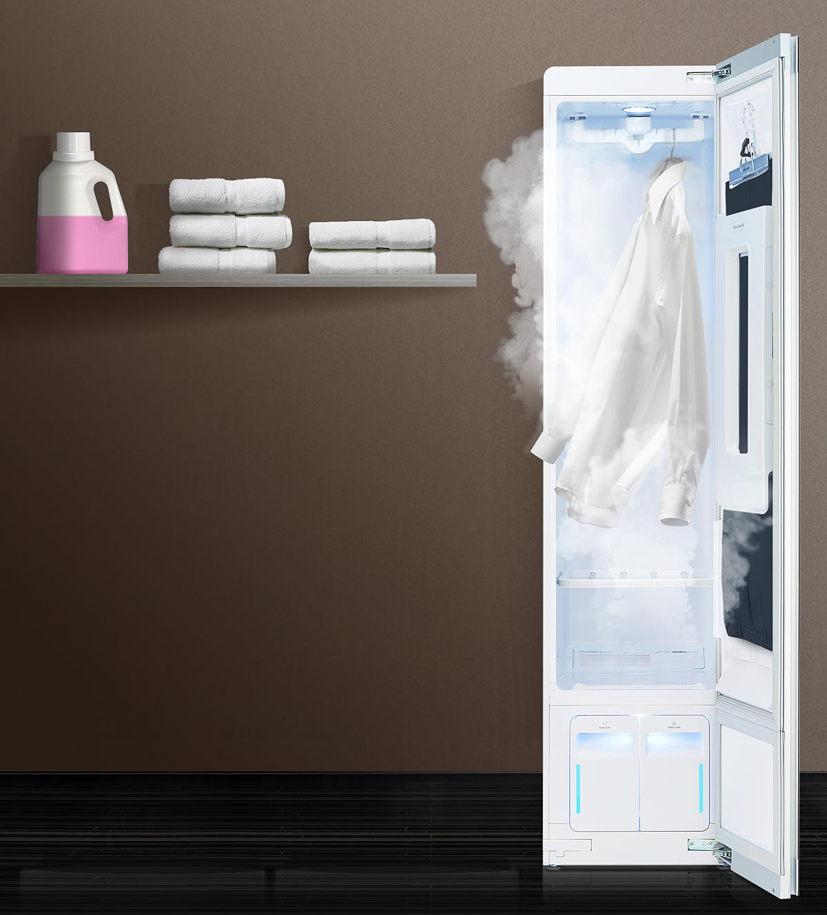 Lg Styler Steam Clothing Care With Truesteam Heat Pump System Vanquish Odors With The Gentle Power Of Steam