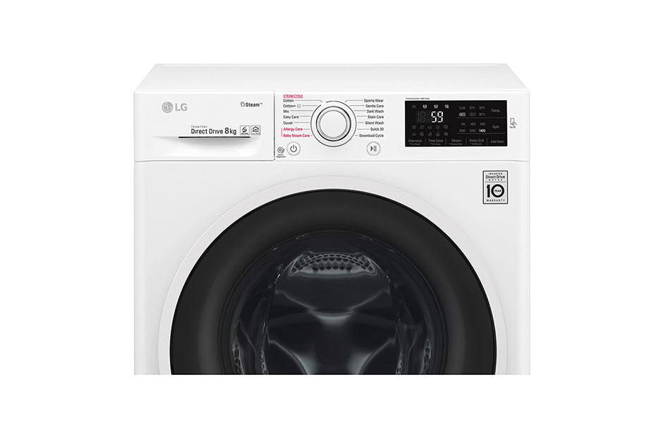 LG 8kg Front Load  Washer with Inverter  Direct Drive Motor  