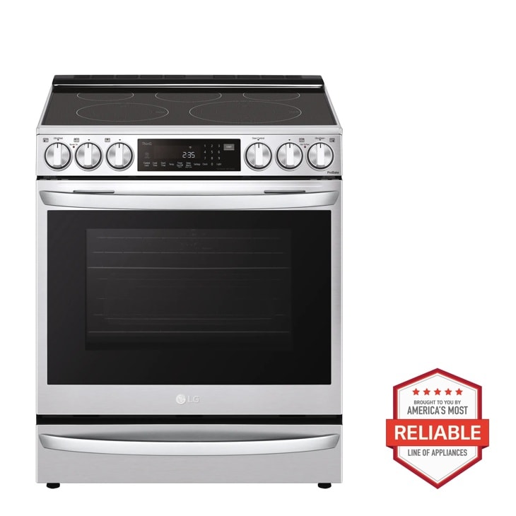 LG 6.3 cu. ft. Smart Wi-Fi Enabled ProBake Convection InstaView Electric Slide-in Range with Air Fry