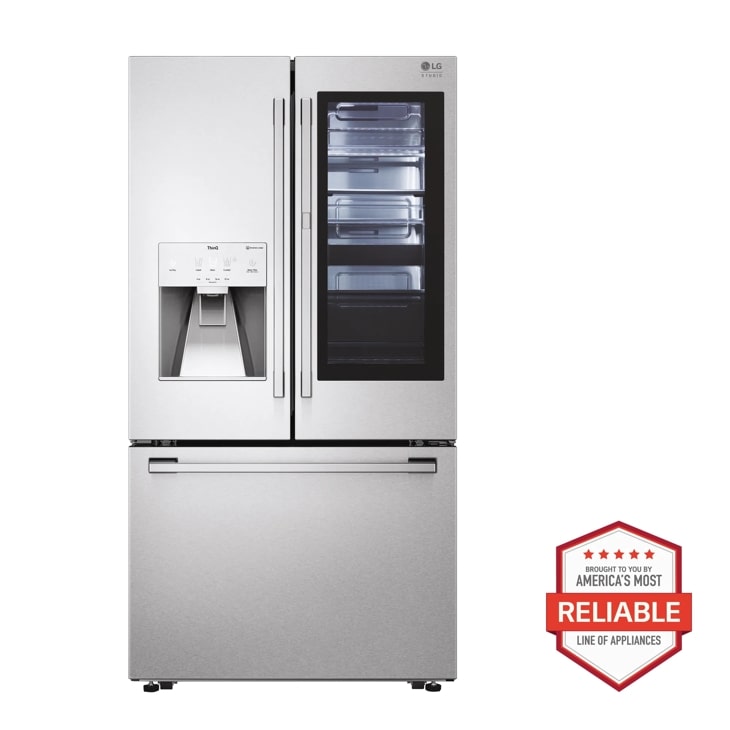 LG Studio LG STUDIO 24 cu. ft. Smart InstaView Door-in-Door Large Capacity Counter-Depth Refrigerator with Craft Ice Maker